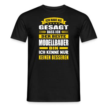 Ich Habe Nie Gesagt Der Beste Modellbauer - Männer T-Shirt - Schwarz - Vorne - AI Model Male 178 light (178cm)