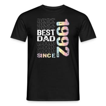 Bester Papa der Welt seit 1992 Vatertag - Männer T-Shirt - Schwarz - Vorne - AI Model Male 178 light (178cm)