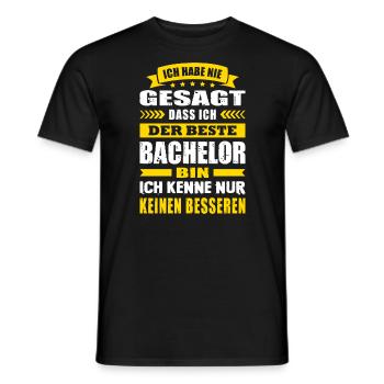 Ich Habe Nie Gesagt Der Beste Bachelor Abschluss - Männer T-Shirt - Schwarz - Vorne - AI Model Male 178 light (178cm)