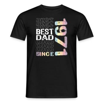 Bester Papa der Welt seit 1971 Vatertag - Männer T-Shirt - Schwarz - Vorne - AI Model Male 178 light (178cm)