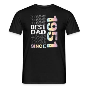 Bester Papa der Welt seit 1951 Vatertag - Männer T-Shirt - Schwarz - Vorne - AI Model Male 178 light (178cm)