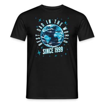 Bester Papa der Welt seit 1999 Vatertag - Männer T-Shirt - Schwarz - Vorne - AI Model Male 178 light (178cm)