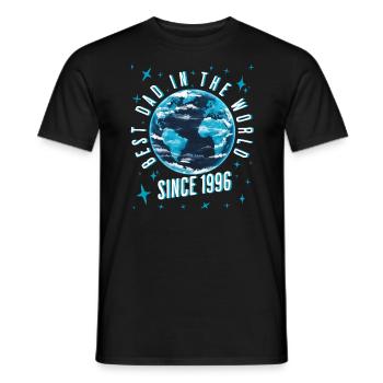 Bester Papa der Welt seit 1996 Vatertag - Männer T-Shirt - Schwarz - Vorne - AI Model Male 178 light (178cm)
