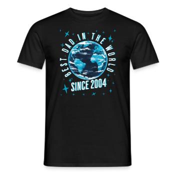 Bester Papa der Welt seit 2004 Vatertag - Männer T-Shirt - Schwarz - Vorne - AI Model Male 178 light (178cm)
