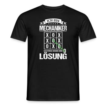 Mechaniker Ich Finde Immer Eine Lösung KFZler - Männer T-Shirt - Schwarz - Vorne - AI Model Male 178 light (178cm)