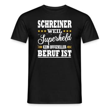 Schreiner Spruch Schreinermeister Meister - Männer T-Shirt - Schwarz - Vorne - AI Model Male 178 light (178cm)