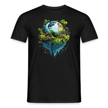 Respect Your Mother on Earth Day - Men's T-Shirt - black - Front - AI Model Male 178 light (178cm)