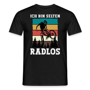 Rarement vélo sans roues vélo de montagne vélo de route vélo - T-shirt homme - noir - Devant - AI Model Male 178 light (178cm)