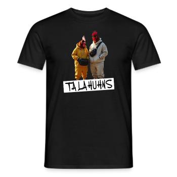 Talahuhns Talahon Wortspiel Lustig Satire - Männer T-Shirt - Schwarz - Vorne - AI Model Male 178 light (178cm)