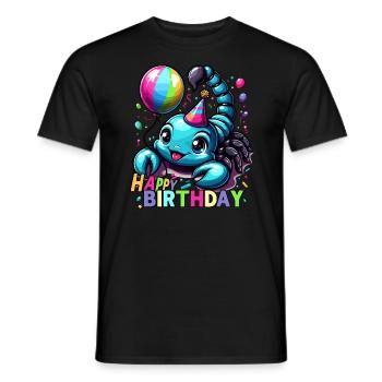 Zodiac Birthday - Fun for Scorpio Fans and Kids - Men's T-Shirt - black - Front - AI Model Male 178 light (178cm)