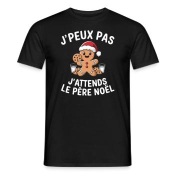 Ich kann nicht, ich warte auf den Weihnachtsmann - Männer T-Shirt - Schwarz - Vorne - AI Model Male 178 light (178cm)