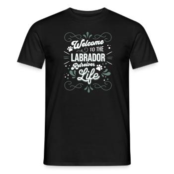Labrador - Men's T-Shirt - black - Front - AI Model Male 178 light (178cm)