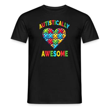 Autismus Autism Awareness Day Autistically Awesome - Männer T-Shirt - Schwarz - Vorne - AI Model Male 178 light (178cm)