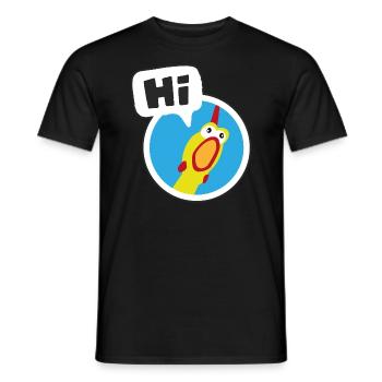 HI Chicken - Männer T-Shirt - Schwarz - Vorne - AI Model Male 178 light (178cm)