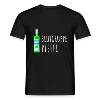 Pfefferminz Likör Pfeffi Vatertag Sauf - Männer T-Shirt - Schwarz - Vorne - AI Model Male 178 light (178cm)