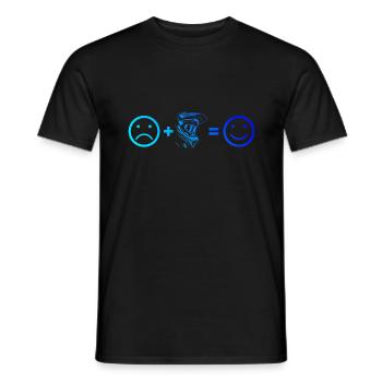 Cyclists Men Cycling Cycling Mountain Bike - Men's T-Shirt - black - Front - AI Model Male 178 light (178cm)
