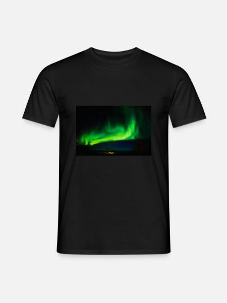Verrückte Aurora Flare, schöne Nordlichter Crazy A - Männer T-Shirt - Schwarz