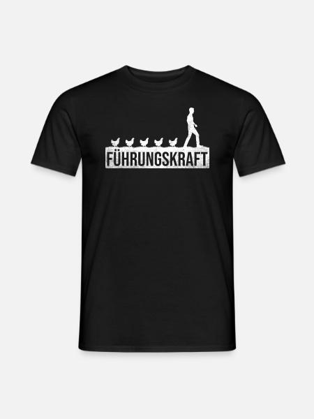 Landwirt Bauern Hühner Führungskraft Geschenk - Männer T-Shirt - Schwarz