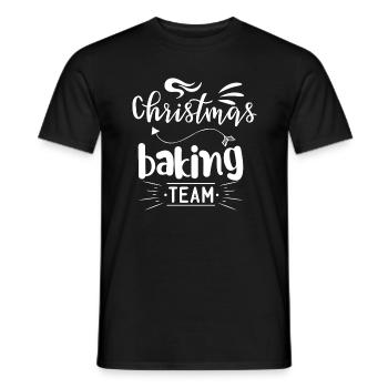 Équipe de cuisson de Noël - T-shirt homme - noir - Devant - AI Model Male 178 light (178cm)
