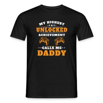 Meine höchste freigeschaltete Errungenschaft nennt mich Opa - Männer T-Shirt - Schwarz - Vorne - AI Model Male 178 light (178cm)