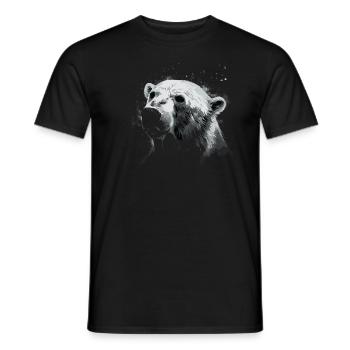 Ours polaire Ours polaire - T-shirt homme - noir - Devant - AI Model Male 178 light (178cm)