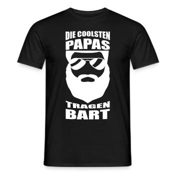 Papa Bart - Männer T-Shirt - Schwarz - Vorne - AI Model Male 178 light (178cm)
