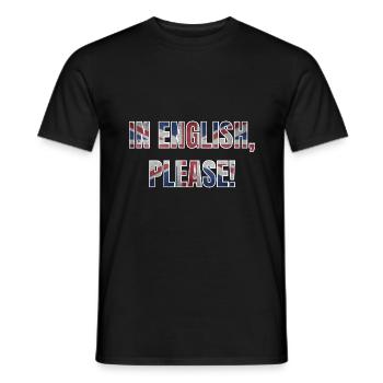 Professeur d'anglais disant cadeau de l'école anglaise - T-shirt homme - noir - Devant - AI Model Male 178 light (178cm)