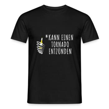 Tornado entzünden Mallorca Bier - Männer T-Shirt - Schwarz - Vorne - AI Model Male 178 light (178cm)