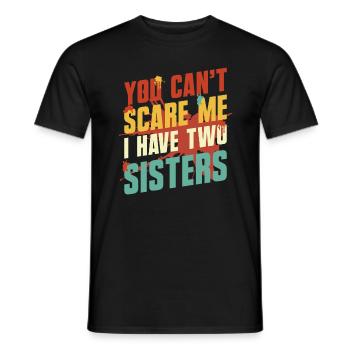 Sœur Deux sœurs Frères et sœurs - T-shirt homme - noir - Devant - AI Model Male 178 light (178cm)