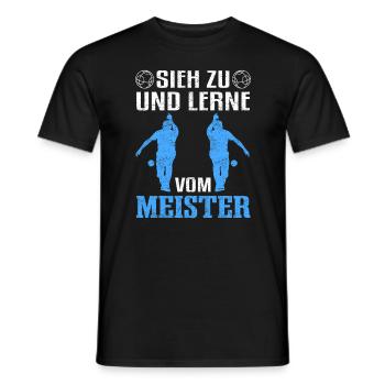Boule Lerne vom Meister Boccia Petanque Bocce - Männer T-Shirt - Schwarz - Vorne - AI Model Male 178 light (178cm)