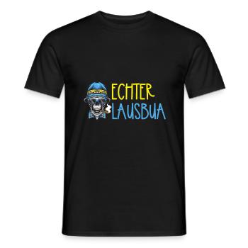 Lausbua Lausbub Lederhosen Trachten - Männer T-Shirt - Schwarz - Vorne - AI Model Male 178 light (178cm)