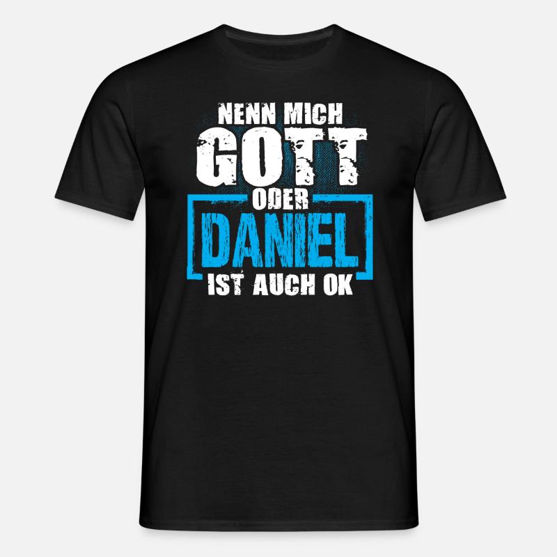 DANIEL - ok - Männer T-Shirt - Schwarz