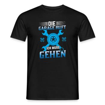 Garage Don't wait for me I'm in the garage - Men's T-Shirt - black - Front - AI Model Male 178 light (178cm)
