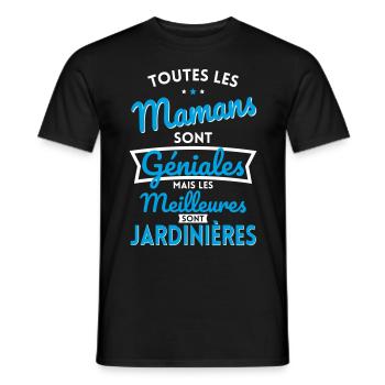 Mamans géniales les meilleures sont Jardinières - T-shirt homme - noir - Devant - AI Model Male 178 light (178cm)