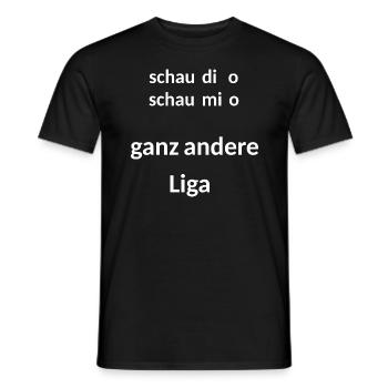bayerisch, lustig, selbstbewußt - Männer T-Shirt - Schwarz - Vorne - AI Model Male 178 light (178cm)