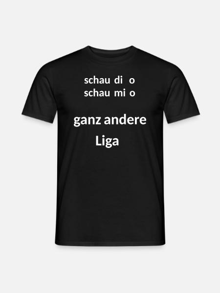 bayerisch, lustig, selbstbewußt - Männer T-Shirt - Schwarz