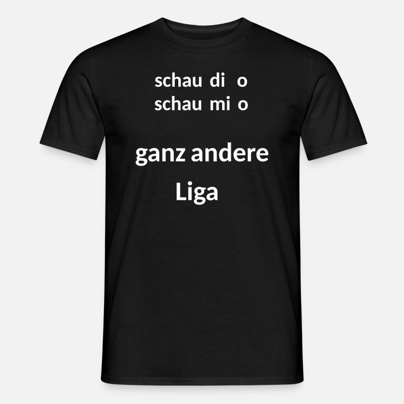 bayerisch, lustig, selbstbewußt - Männer T-Shirt - Schwarz