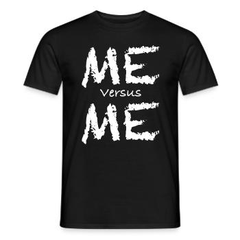 Ich bin mein grösster Feind | Fitness, Workout - Männer T-Shirt - Schwarz - Vorne - AI Model Male 178 light (178cm)