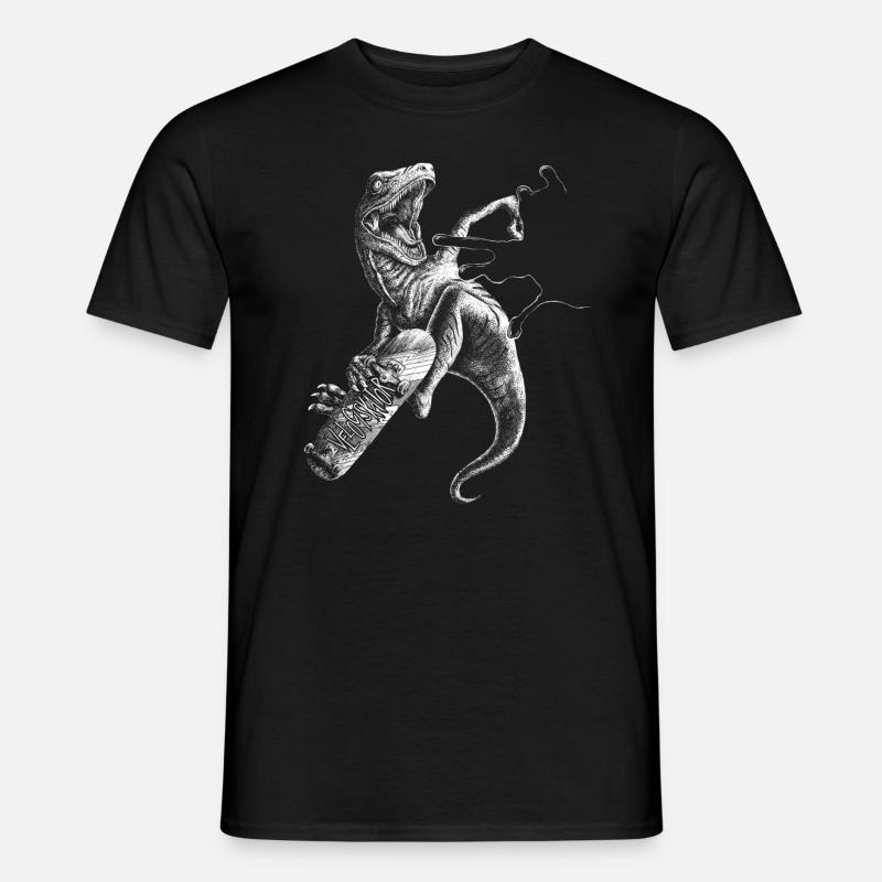 Velociskator weiss - Männer T-Shirt - Schwarz