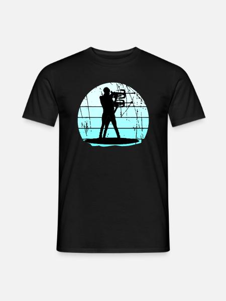 BIATHLON - Schießstand - Wintersport - Mænd T-shirt - sort