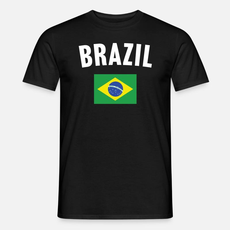Brasilien Flagge - Männer T-Shirt - Schwarz