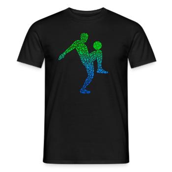 Soccer Player Icons Soccer Soccer Boy - Men's T-Shirt - black - Front - AI Model Male 178 light (178cm)