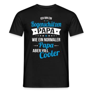 Archer dad like normal dad much cooler - Men's T-Shirt - black - Front - AI Model Male 178 light (178cm)