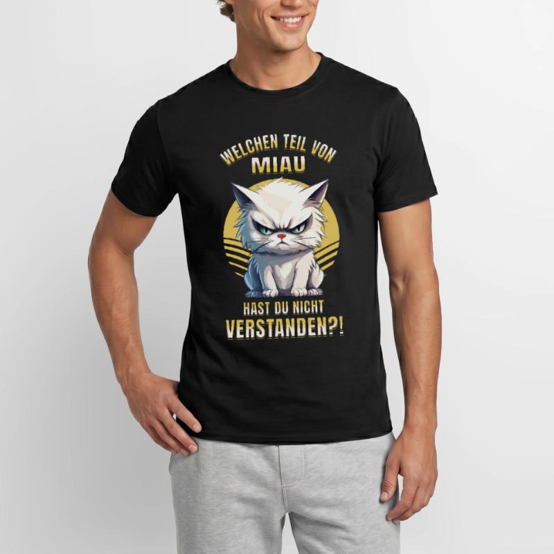 Cat, Grumpy, Grumpy, Grumpy, Meow, Funny Men’s T-shirt