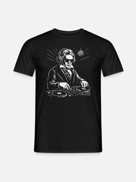Beethoven spielt die Konsolenmusik - Männer T-Shirt - Schwarz