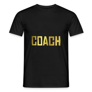 COACH COACH - Men's T-Shirt - black - Front - AI Model Male 178 light (178cm)