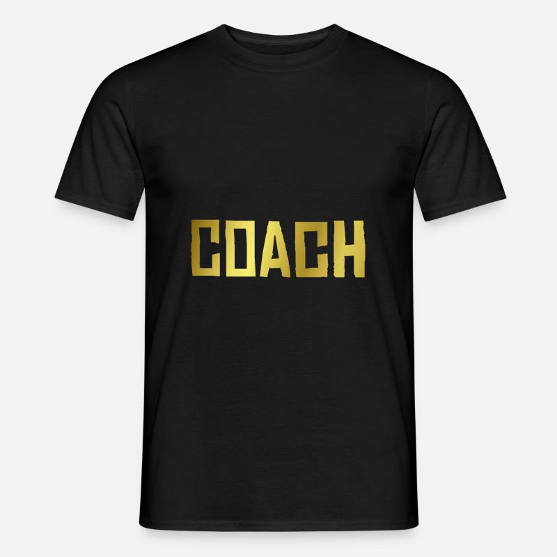 COACH TRAINER - Männer T-Shirt - Schwarz