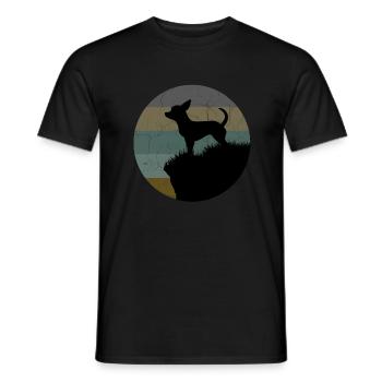 Chihuahua - Men's T-Shirt - black - Front - AI Model Male 178 light (178cm)