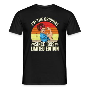 Ich Bin Das Original Seit 1999 Limited Edition - Männer T-Shirt - Schwarz - Vorne - AI Model Male 178 light (178cm)