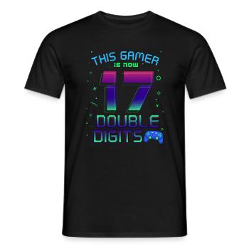 Ce joueur est maintenant 17 à deux chiffres 17. - T-shirt homme - noir - Devant - AI Model Male 178 light (178cm)